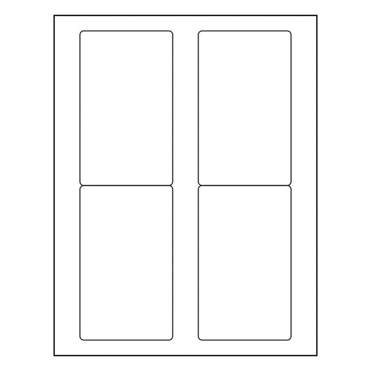 3" x 5" Sheet Labels | 4 UP | 1,000 Pack