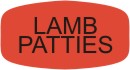 Lamb Patties Label | Roll of 1,000