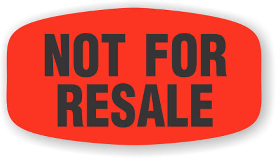 Not For Resale Label | Roll of 1,000