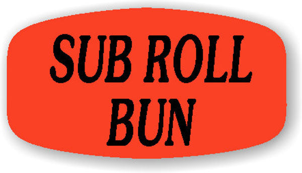 Sub Roll Bun Label | Roll of 1,000