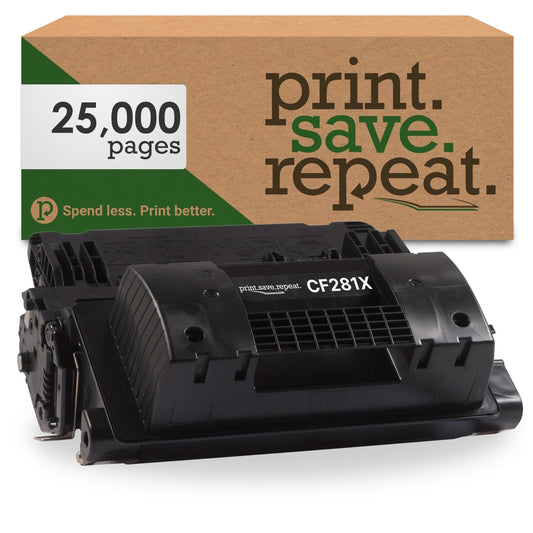 Print.Save.Repeat. HP 81X (CF281X) High Yield Compatible Toner Cartridge [25,000 Pages]
