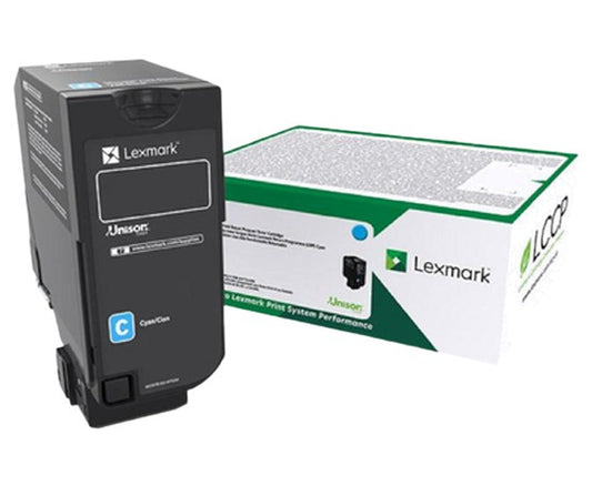 OEM Lexmark 74C10C0 Cyan Toner Cartridge for CS720, CS725, CX725 [3,000 Pages]