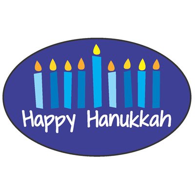 Happy Hanukkah Label