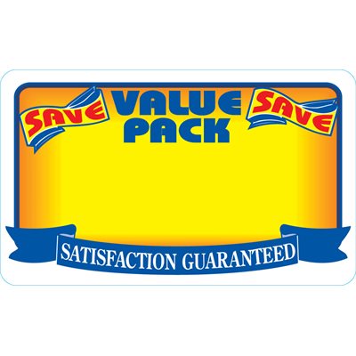 Value Pack (Blank) Label