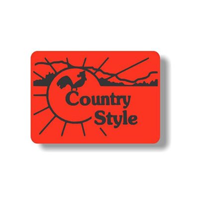 Country Style (w/ Rooster) Label