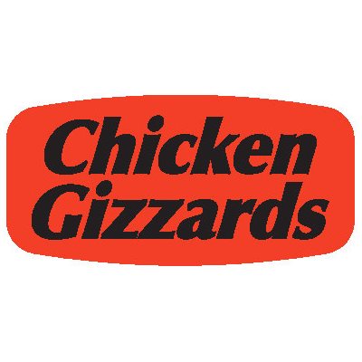 Chicken Gizzards Label