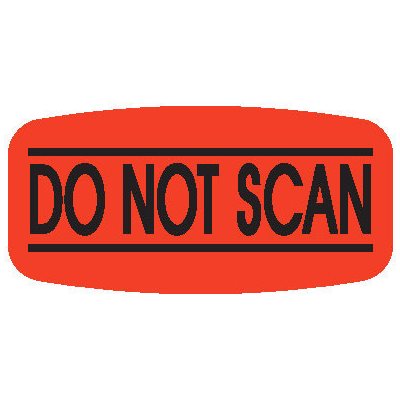 Do Not Scan Label