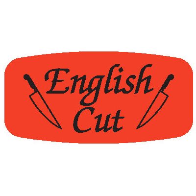 English Cut Label