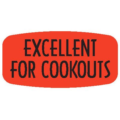 Excellent for Cookouts Label