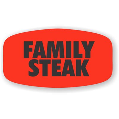 Family Steak Label