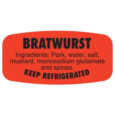 Bratwurst (w/ ing) Label