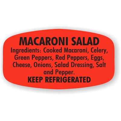 Macaroni Salad (w/ ing) Label