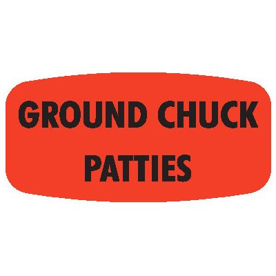 Ground Chuck Patties Label