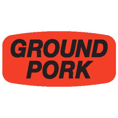 Ground Pork Label