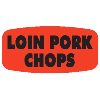 Loin Pork Chops Label
