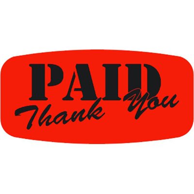 Paid Thank You Label