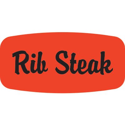 Rib Steak Label