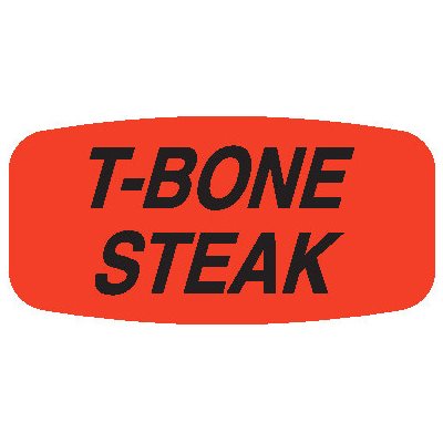 T-Bone Steak Label