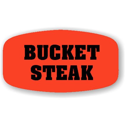 Bucket Steak Label