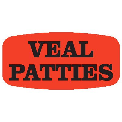 Veal Patties Label