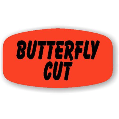 Butterfly Cut Label
