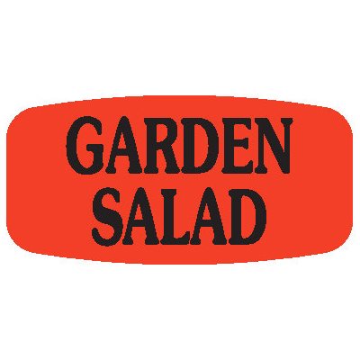 Garden Salad Label