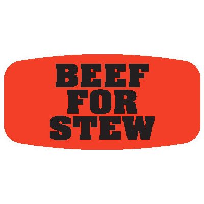 Beef For Stew Label