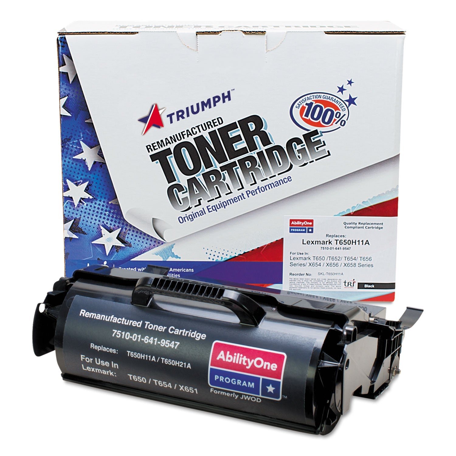 Remanufactured High Yield Toner Cartridge for Lexmark T650/T652/T654/T656/X652/X654/X656 - Page Yield 25,000 - Black