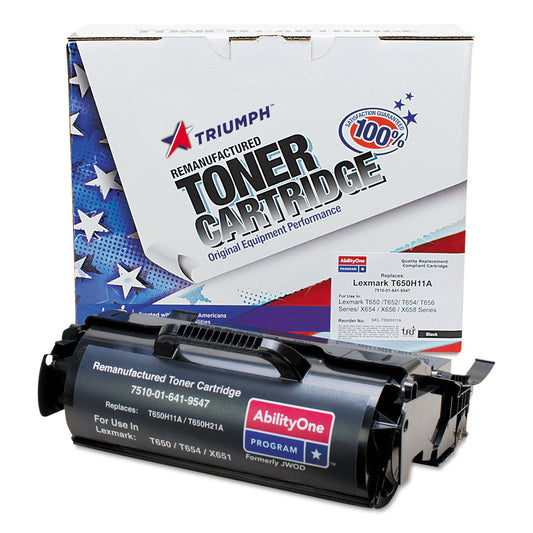 Remanufactured High Yield Toner Cartridge for Lexmark T650/T652/T654/T656/X652/X654/X656 - Page Yield 25,000 - Black