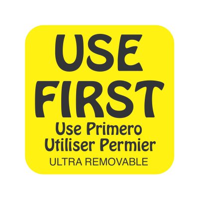 Use First Use Primero Utiliser Permier Label