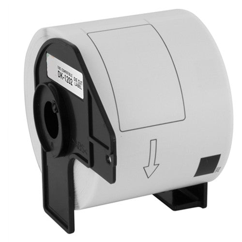 2.4" x 3.9" (62mm x 100mm) Brother DK Die-Cut Shipping Labels | 300 Labels | 1 Roll (DK-1202)