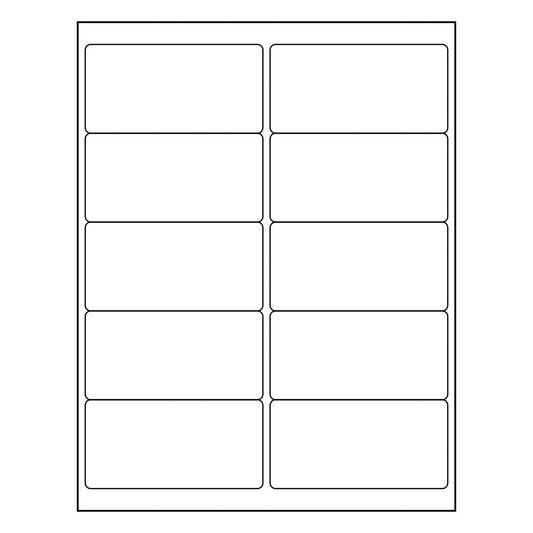4" x 2" Sheet Labels | 10 UP | 1,000 Pack