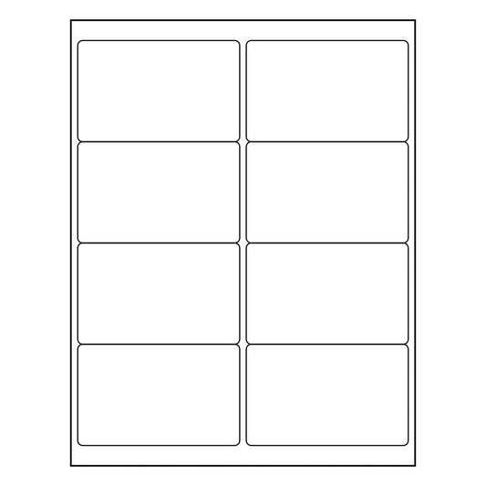 4" x 2.5" Sheet Labels | 8 UP | 1,000 Pack