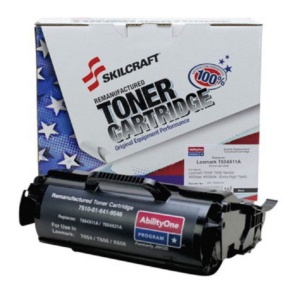 Remanufactured Extra High Yield Toner Cartridge for Lexmark T654/T656/X654/X656/X658 - Page Yield 36,000 - Black