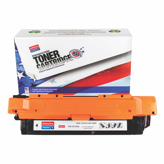 Remanufactured Toner Cartridge for HP CF333A (HP 654A) - Page Yield 15,000 - Magenta