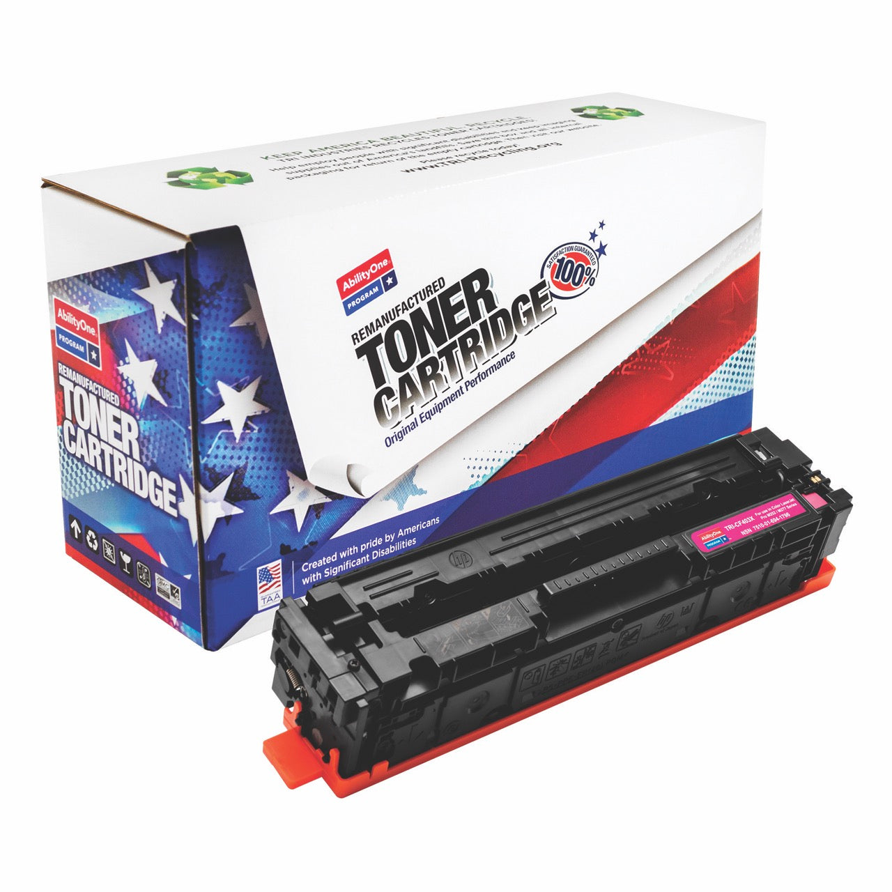 Remanufactured High Yield Toner Cartridge for HP CF403X (HP 201X) - Page Yield 2,300 - Magenta