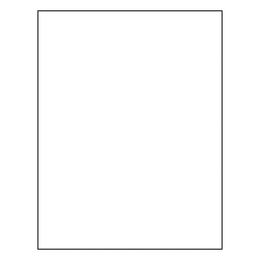 8.5" x 11" Sheet Labels | 1 UP | 1,000 Pack