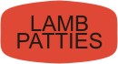 Lamb Patties  Label | Roll of 1,000