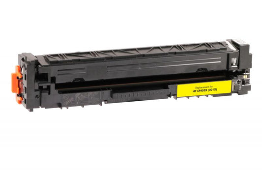 HP 201X (CF402X) Yellow High Yield Remanufactured Toner Cartridge [2,300 Pages]