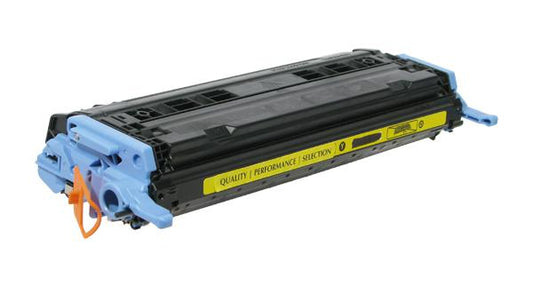 HP 124A (Q6002A) Yellow Remanufactured Toner Cartridge [2,000 Pages]