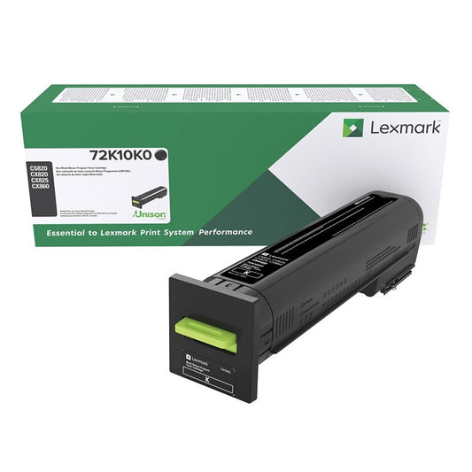 OEM Lexmark 72K10K0 Black Standard Yield Toner Cartridge for CS820, CX820, CX825, CX860 [8,000 Pages]