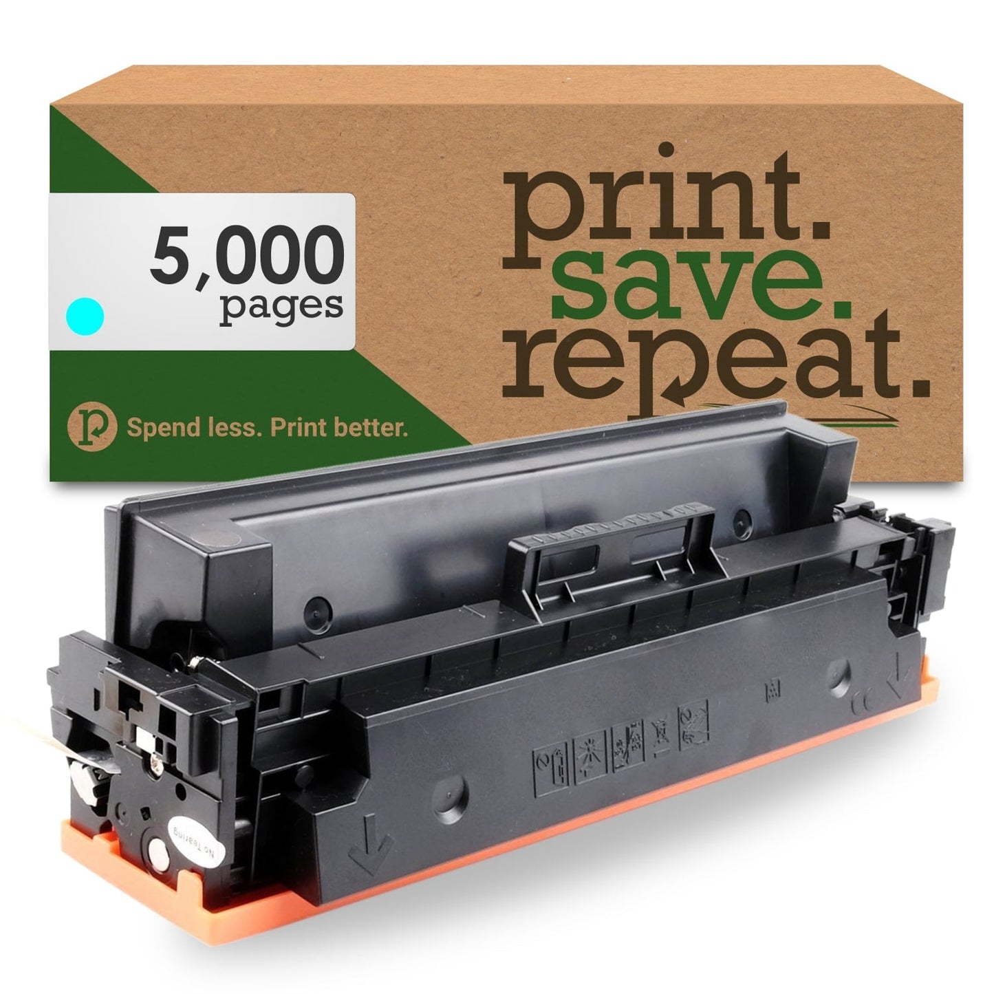 Print.Save.Repeat. HP 410X Cyan High Yield Compatible Toner Cartridge (CF411X) for M377, M452, M477 [5,000 Pages]