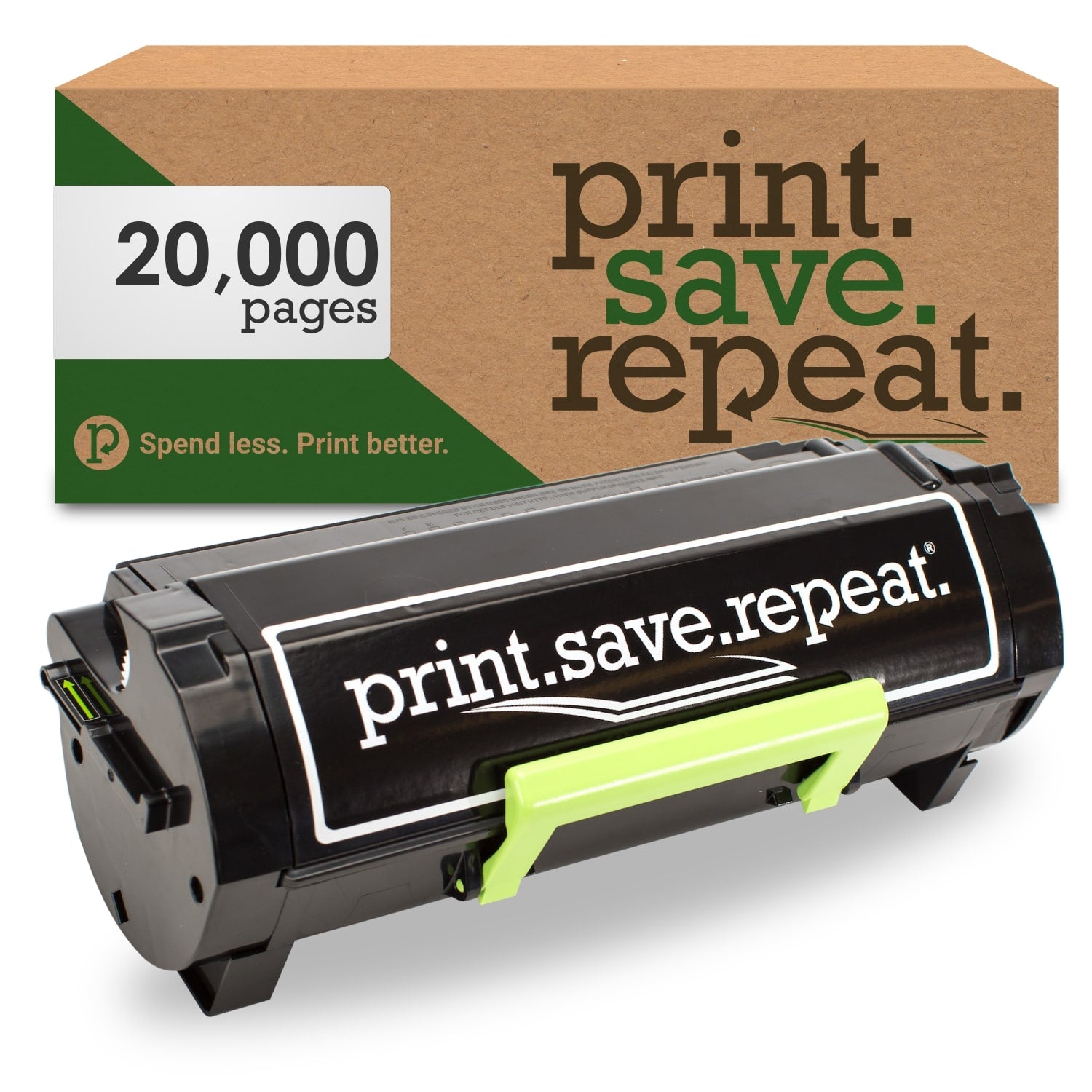 Print.Save.Repeat. Lexmark 501UE Ultra High Yield Remanufactured Toner Cartridge (50F1U0E) for MS510, MS610 [20,000 Pages]