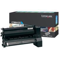 OEM Lexmark C780H1CG Cyan High Yield Toner Cartridge for C780, C782, X780, X782 [10,000 Pages]