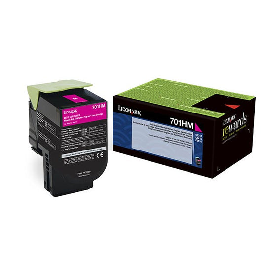 OEM Lexmark 701HM Magenta High Yield Toner Cartridge for CS310, CS410, CS510 [3,000 Pages]