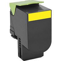 OEM Lexmark 801HY Yellow High Yield Toner Cartridge for CX410, CX510 [3,000 Pages]