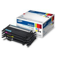 OEM Samsung CLT-P407C Color Toner Cartridge Combo Pack Black, Cyan, Magenta, Yellow