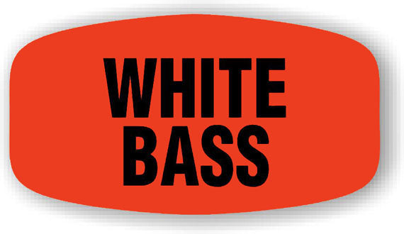 White Bass  Label | Roll of 1,000