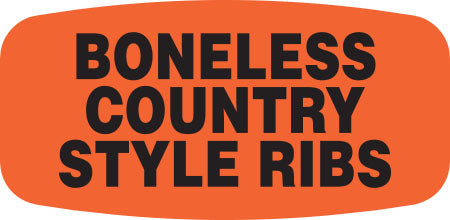 Boneless Country Style Ribs Label | Roll of 1,000
