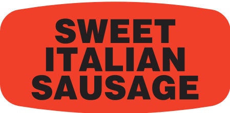 Sweet Italian Sausage  Label | Roll of 1,000